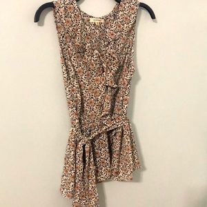 Max Studio floral peplum blouse size M. EUC worn once.